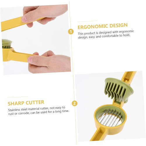 Egg Slicer and Strawberry Slicer Manual Kitchen Tool for Quick Fruit and Vegetable Cutting 1