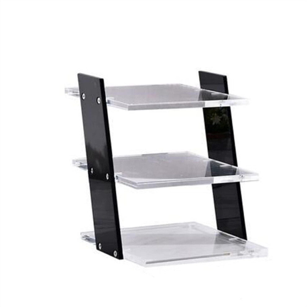 Eyeglass Display Stand with Clear Acrylic and Stainless Steel Base for Sunglasses Organizer