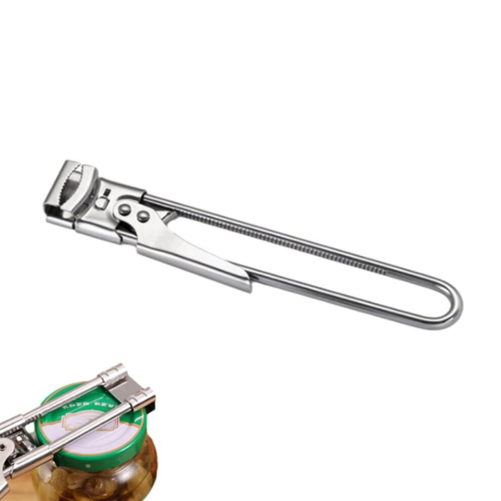 Adjustable Stainless Steel Jar Opener for Weak Hands and Seniors with NonSlip Grip