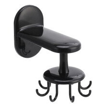 360 Rotating Wall Hook 8Claw Adhesive Under Cabinet Storage for Kitchen and Bathroom