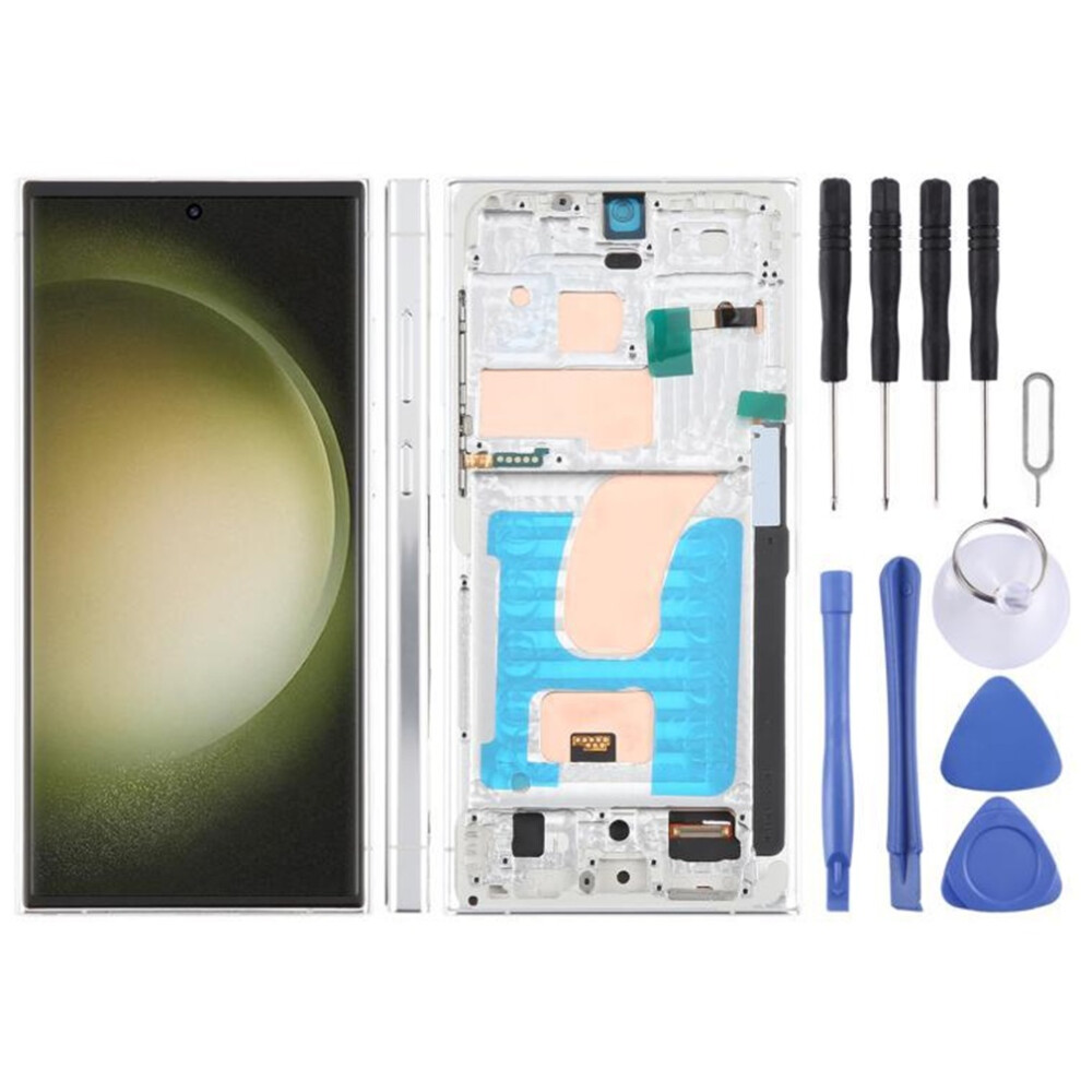 (Silver) For Galaxy S23 Ultra 6.72 Inch Tft Lcd With Frame Silver 6931449732464
