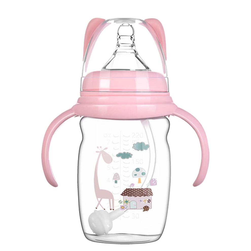 PeggyDoll 1Pc Baby Kids Milk Bottle Water Drinking Cup Feeding Supply for Baby (Pink)