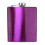 Purple Gloss 7oz Stainless Steel Hip Flask 1