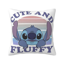 Lilo & Stitch Cartoon Cute Pattern Decorative Cushion Cover, Children's Super Soft Pillowcase Home Soft & Comfortable 18x18 inches (Double-Sided)