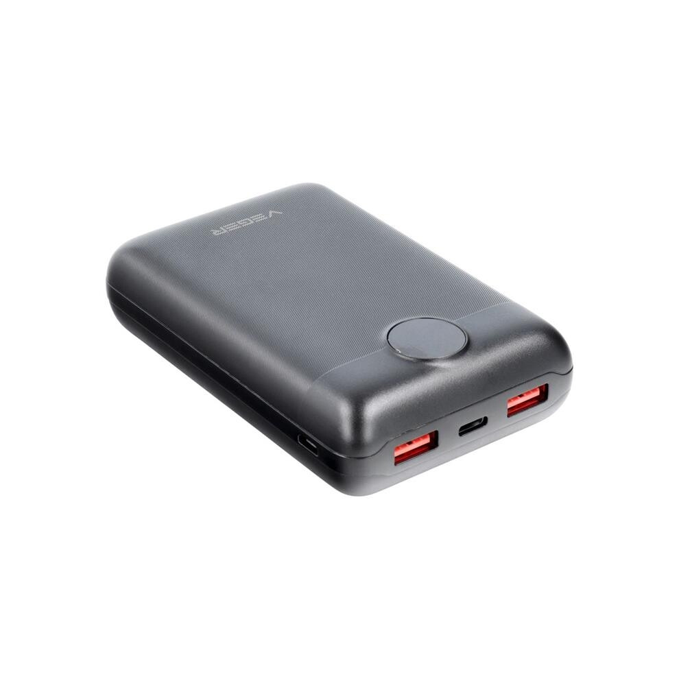 Veger Powerbank 20000 Mah Pd Qc 3.0 2A 22.5W S20 - Svart Black 9377112317137
