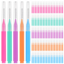 Masteelf 100 Pcs Cleaning Braces Brushes Hygiene Flosser Toothpicks Cleaners Oral Cleaning Tools
