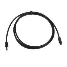 Viccilley Optical Audio Cable 4 Types 3.5 Audio Optic Fiber Cable Digital Optical Audio Cable Cord(1.5m)