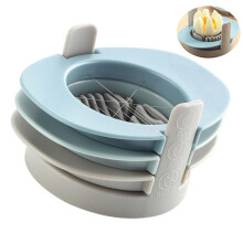 Stainless Steel Stackable Egg Slicer for Hard Boiled Eggs Fruits and Vegetables Kitchen Tool
