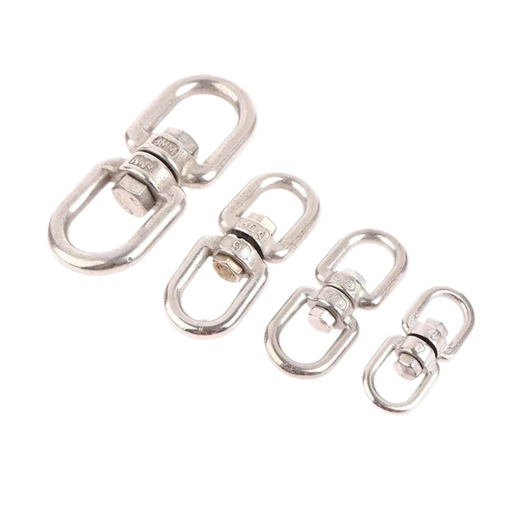 304 Stainless Steel Swivel Hook M5 Marine Anchor Connector, 360 Rotation, Rustproof Heavy Duty 9070919223006