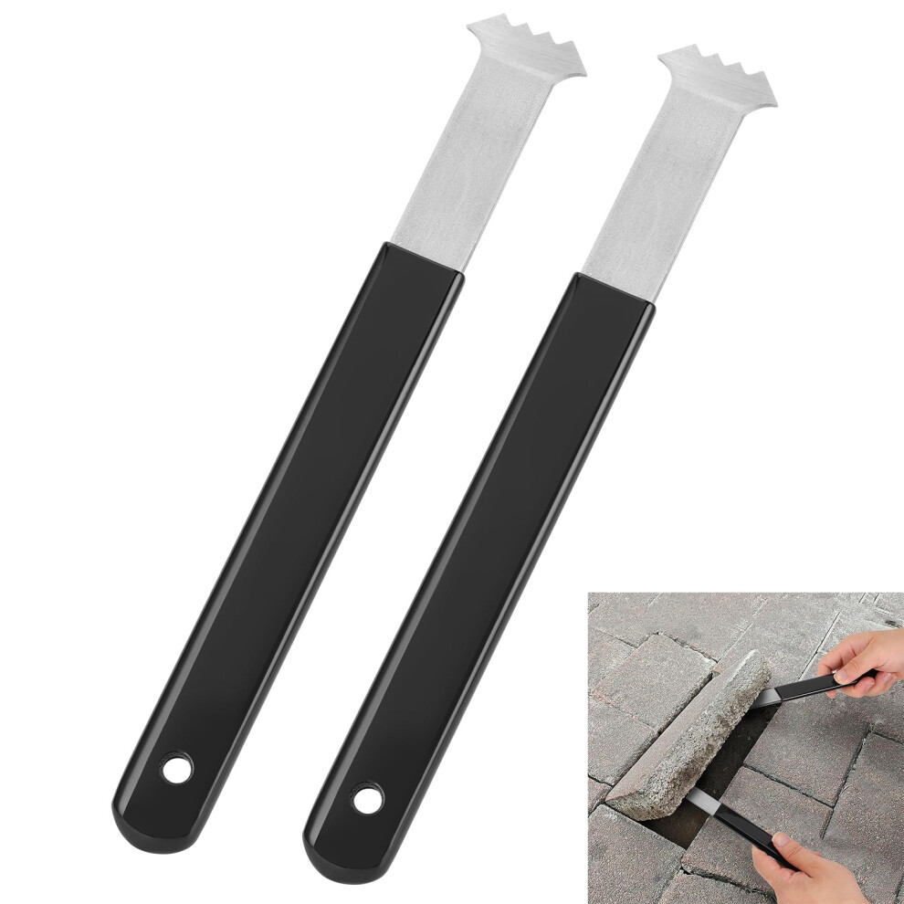Heavy Duty Paver Removal Tool With Dual Joint Scraper, Ergonomic Steel Brick Extractor For Patio 9113335171268