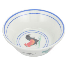 Vintage Ceramic Soup Bowl with Rooster Design, Farmhouse Serving Bowl for Rice Noodles and Soup
