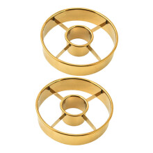 2pcs Stainless Steel Donut Mold and Adjustable Cake Ring Reusable Cutter Dishwasher Safe