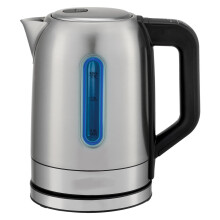 1.7L Stainless Steel Electric Kettle with 5 Temp Presets, Fast 1500W Boil, LED Indicator, Silver