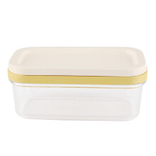 Butter Dish with Lid and Cutting Net, Ceramic Storage for Butter and Cheese with Transparent Cover