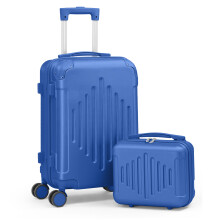 2pcs 20in Suitcase Hard Shell Cabin Travel Luggage Trolley 4 Wheels