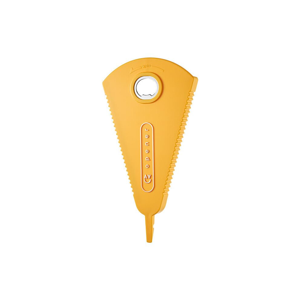 Orange Jar Opener And Can Opener, 5 In 1 Ergonomic Nonslip Bottle Opener For Seniors And Arthritis (Orange)