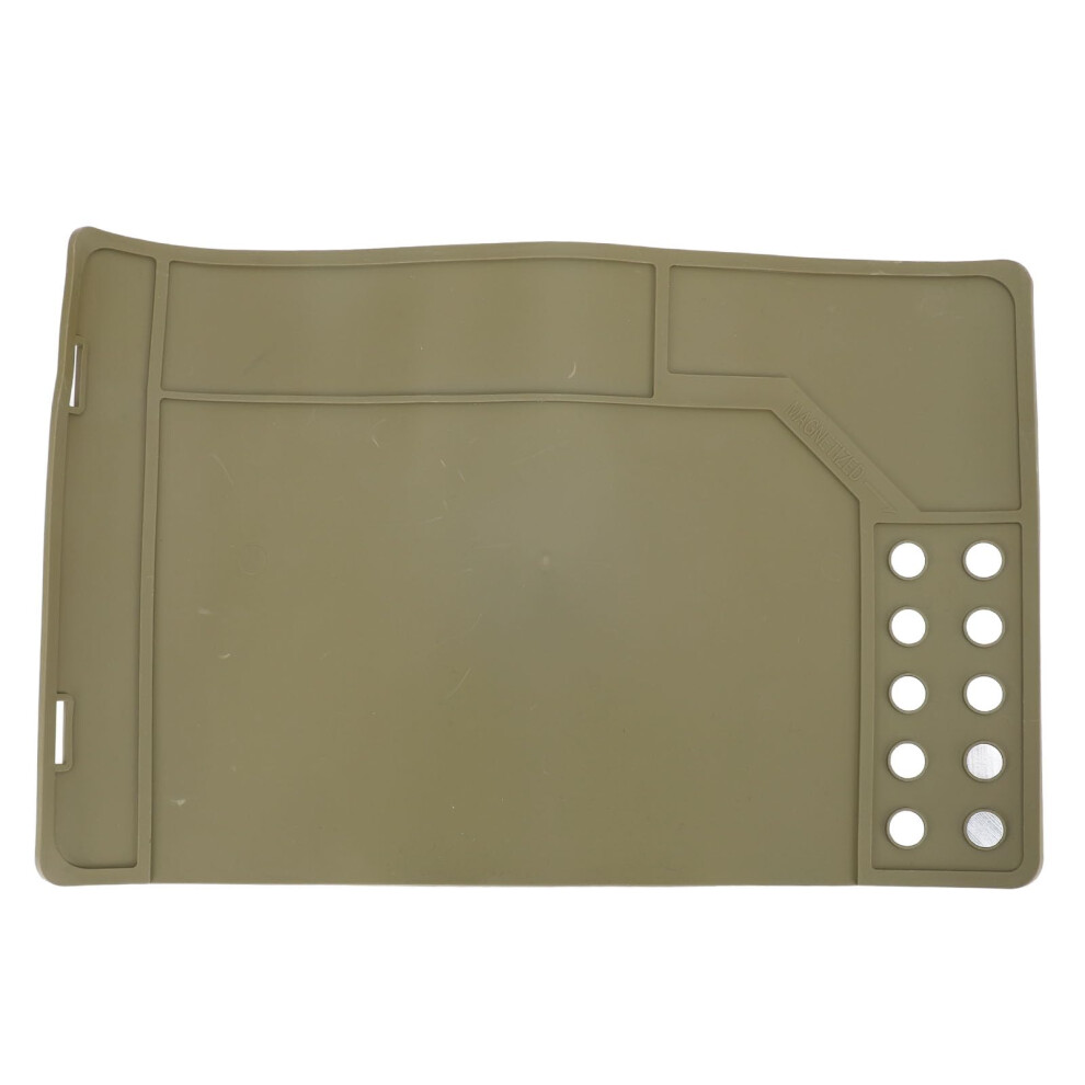 Magnetic Workbench Mat With Non Slip Surface, Oil Proof Maintenance And Electronics Brown 9070919261763