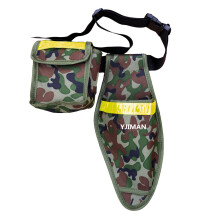 Garden Tool Pouch with Pruning Shears Holster, Camouflage Waist Bag, Adjustable Strap, Durable