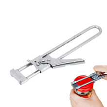 Adjustable Stainless Steel Jar and Bottle Opener with Easy Grip Lid Remover for Seniors
