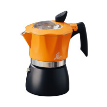 Coffee Maker Pot with Ergonomic Grip, Stovetop Espresso Brewer for Home Office Café Use