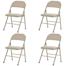 4pcs Foldable Iron & PVC Chairs for Convention & Exhibition