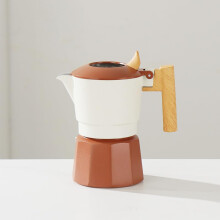 Moka Pot Stovetop Espresso Maker for 2 Cups with HeatInsulated Handle and Dense Crema Production