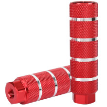 Universales Aluminiumlegierungs- rearfahrradpedal mit großem Loch, rot, 100*28mm