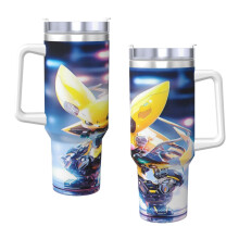 Pikachu 40oz H2.0 Stainless Steel Vacuum Insulated Tumbler With Lid And Straw For Water, Iced Tea Or Coffee, Smoothie