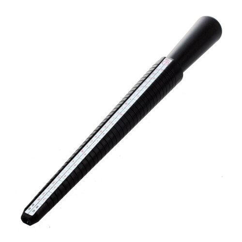 Plastic Ring Gauge Mandrel Sizer Stick Tool US/UK Size---Black 1