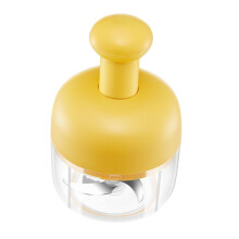 Garlic Press and Masher Manual Crusher for Ginger Vegetables OneHand Push Easy Clean Kitchen Tool