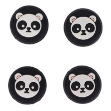 4pcs Thumb Grips Multipurpose Replacement Silicone Thumb Grip Caps for PS5 Controller Black