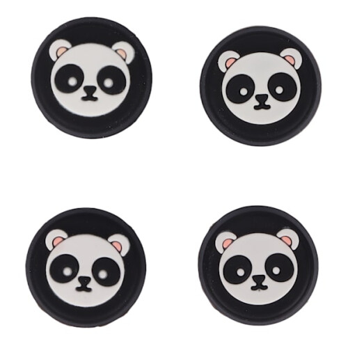 4pcs Thumb Grips Multipurpose Replacement Silicone Thumb Grip Caps for PS5 Controller Black