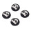 4pcs Thumb Grips Multipurpose Replacement Silicone Thumb Grip Caps for PS5 Controller Black 6