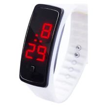 Jacenvly 2024 New Watches For Men Clearance Led Digital Display Bracelet Watch Children'S Students Silica Gel Sports Watch Gifts For Him Red