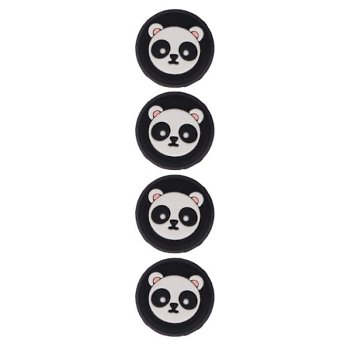 4pcs Thumb Grips Multipurpose Replacement Silicone Thumb Grip Caps for PS5 Controller Black 1