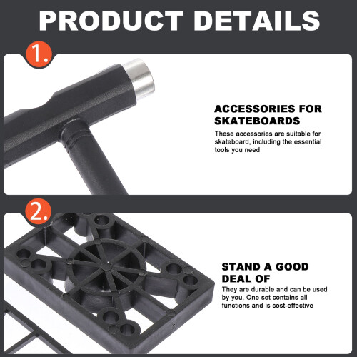 Skateboard Accessories Spacers Spanner Skateboards Fixing Tool Gasket Maintain Props Practical Use Repairing 2