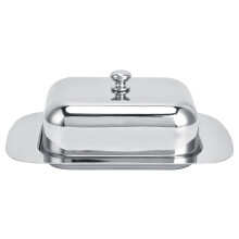 Stainless Steel Butter Dish with Lid Keeps Butter Fresh Large Capacity Storage for Kitchen Dining