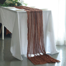 BalsaCircle 10 feet Brown Cotton Cheesecloth Gauze Extra Table