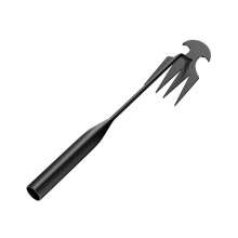 Weed Puller and Garden Weeder, Dual Purpose Manganese Steel Tool with Ergonomic Grip, 2 Size Set