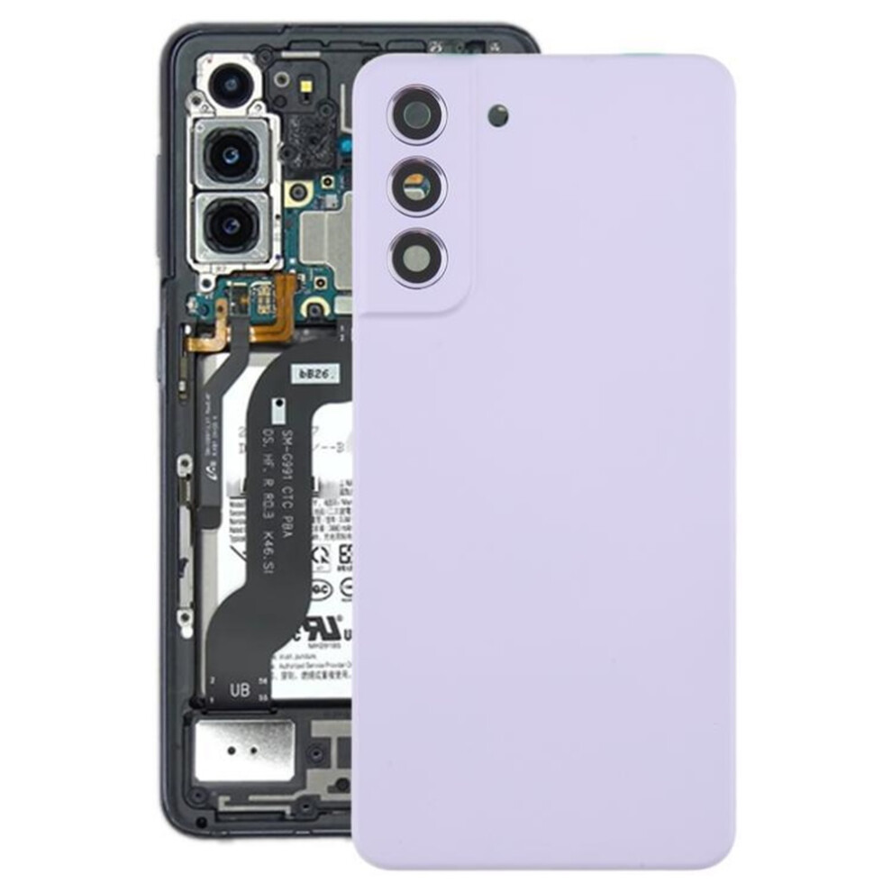(Purple) For Samsung For Galaxy S21 Fe Back Cover With Camera Lens Cover Purple 6931449732570