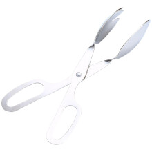 10 Inch Stainless Steel Kitchen Tongs with Ergonomic Scissor Grip, Mirror Finish for Cooking and Grilling