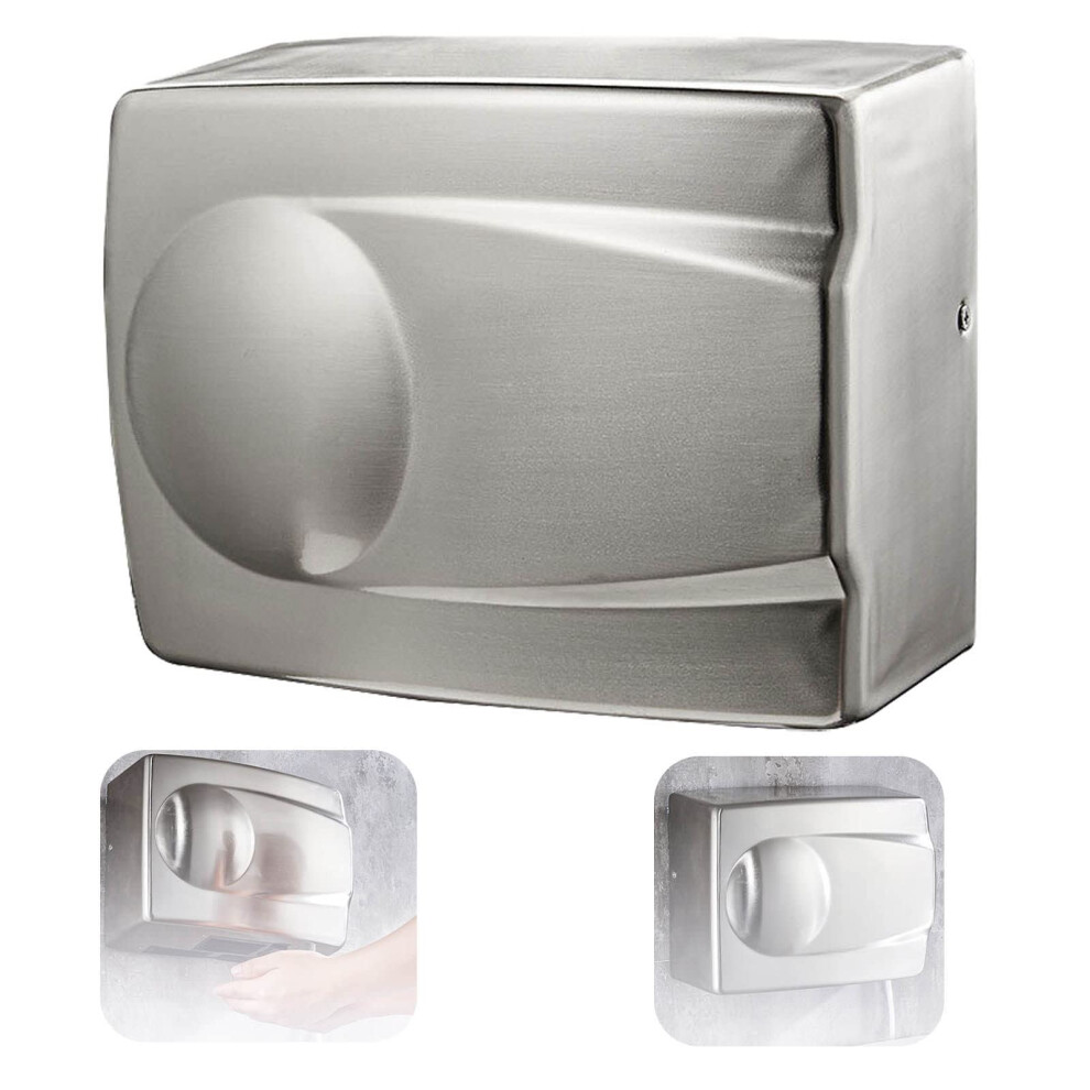 Stainless Steel Automatic Hand Dryer 1500W Fast Drying Touchless Commercial Wall Mounted For Bathroom 9070919262975