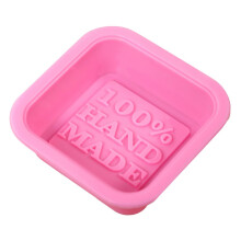 Silicone Soap Mold Food Grade Reusable for DIY Soap Baking Muffins Brownies Pudding Microwave Safe