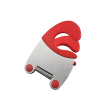Silicone Pot Clip Holder and Kitchen Bowl Clip, HeatResistant Spoon Rest, 1PC Red