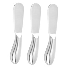 3 Pcs Stainless Steel Cheese Slicer and Butter Cutter Set with Ergonomic Hollow Handle for Kitchen Baking
