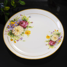 Ceramic Dinnerware Set Jingdezhen Bone China Plates and Bowls 8 Inch Western Style