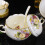 Ceramic Tableware Set,  Bone China Bowls and Plates for Elegant Western Dining, 6 Inch 5