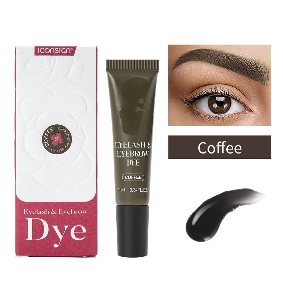 Gopatriot Memory Not,Specified (Coffee) Henna Eyebrow Eyelash Tint Lasting Brow Dye Cream Kit Professional Iconsign Set
