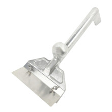 Heavy Duty Stainless Steel Griddle Scraper with Long Handle and Wide Blade for Flat Grill