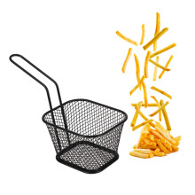 Frying Basket with Long Handle for French Fries and Chicken Wings, Mesh Strainer for Cooking